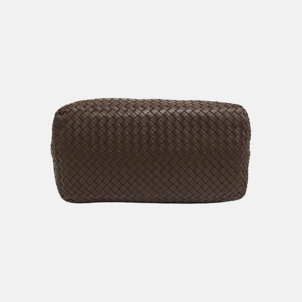 Lambskin Top Handle Bag Brown