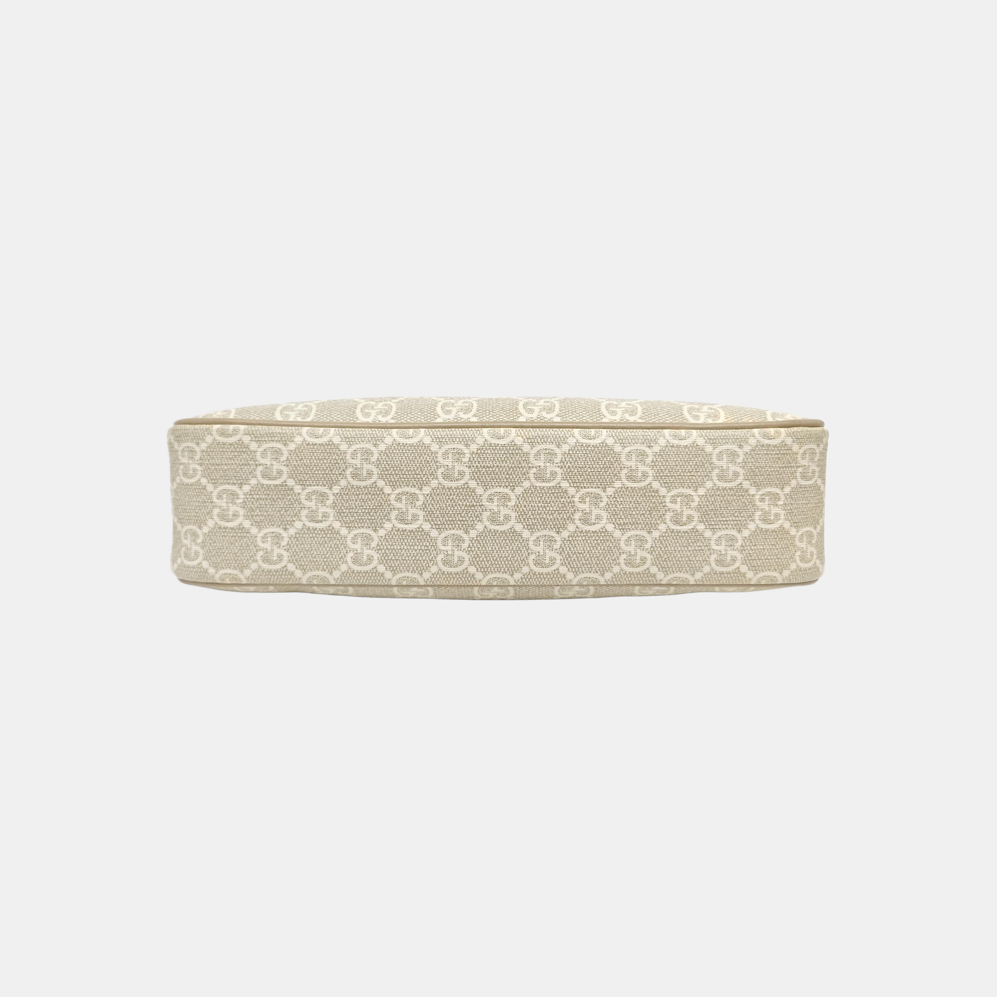 Ophidia Small Monogram Coated Canvas Beige