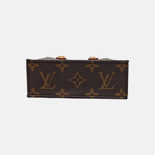 SAC PLAT Mini Monogram Coated Canvas Brown