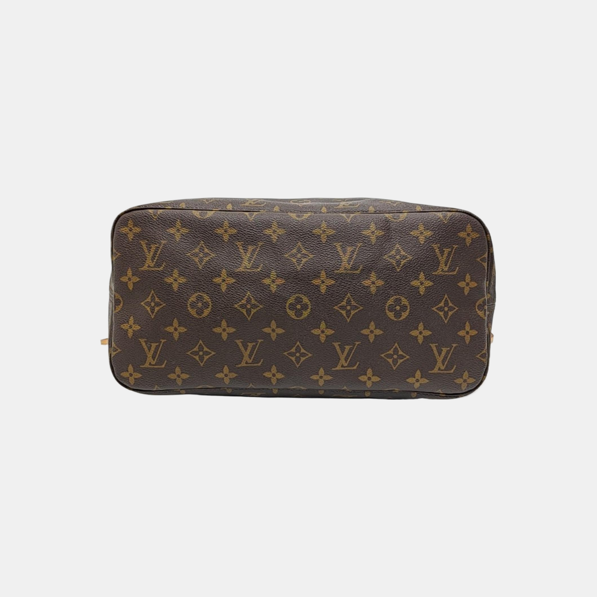 NEVERFULL MM Monogram Coated Canvas Brown