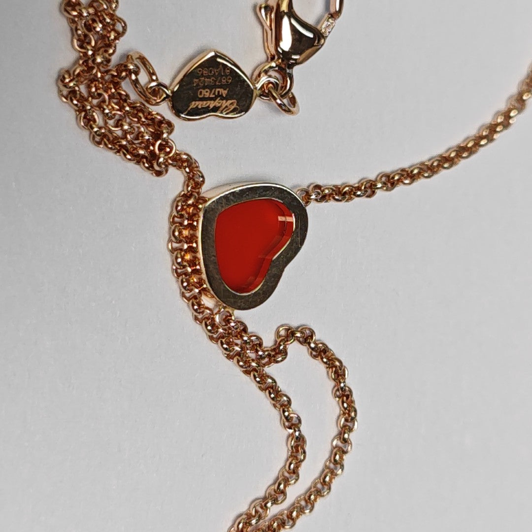 Happy Hearts 18k Rose Gold Necklace