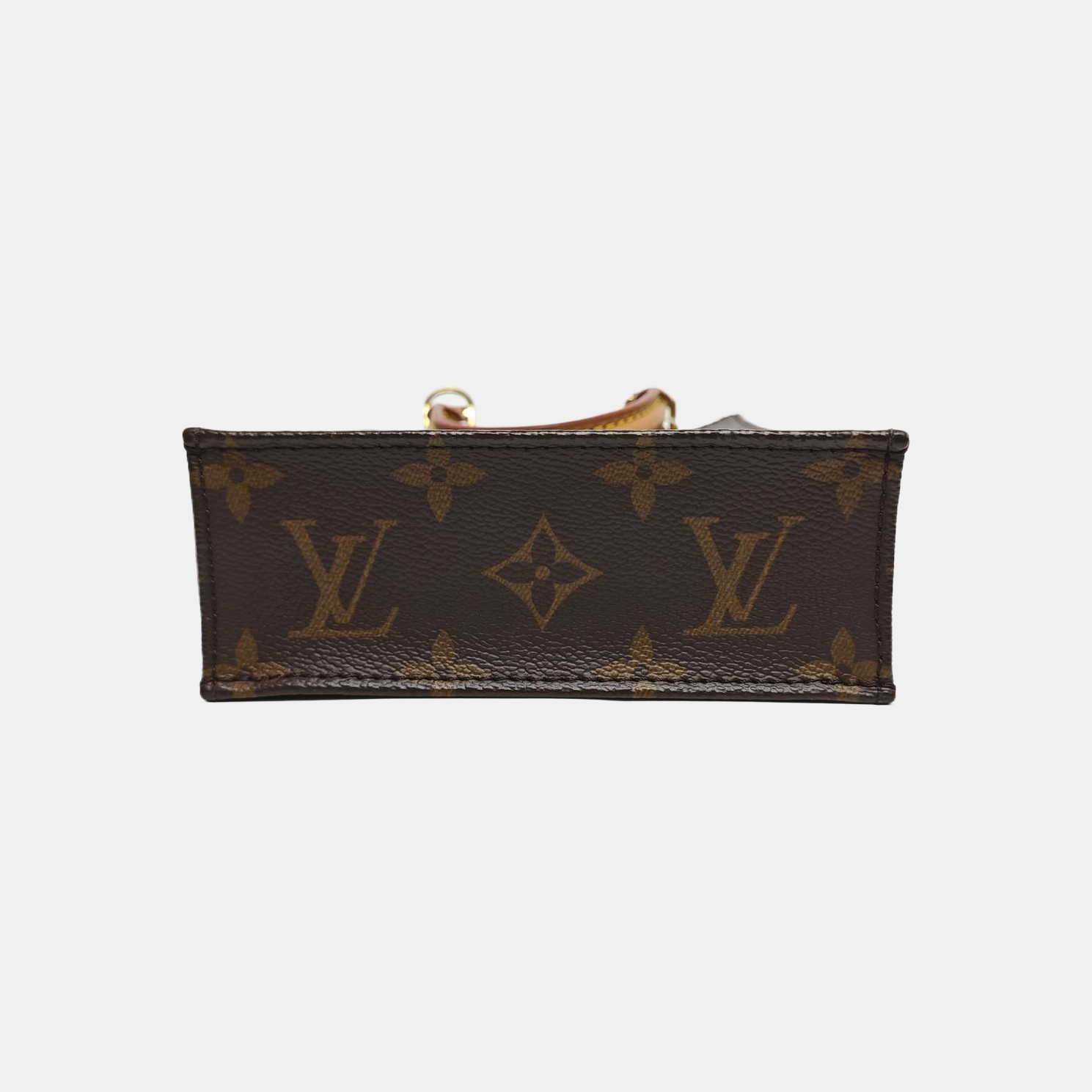 SAC PLAT Mini Monogram Coated Canvas Brown
