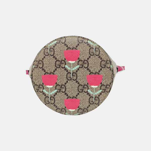 Children’s GG Bucket Monogram Coated Canvas Beige