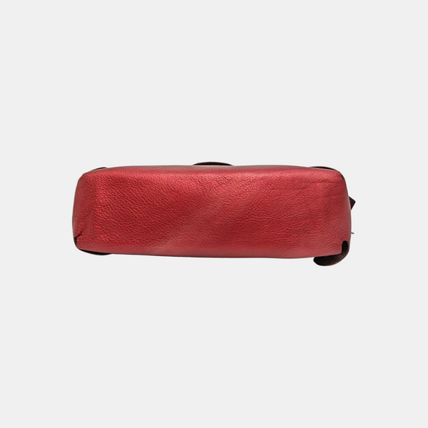 Leather Clutch Red