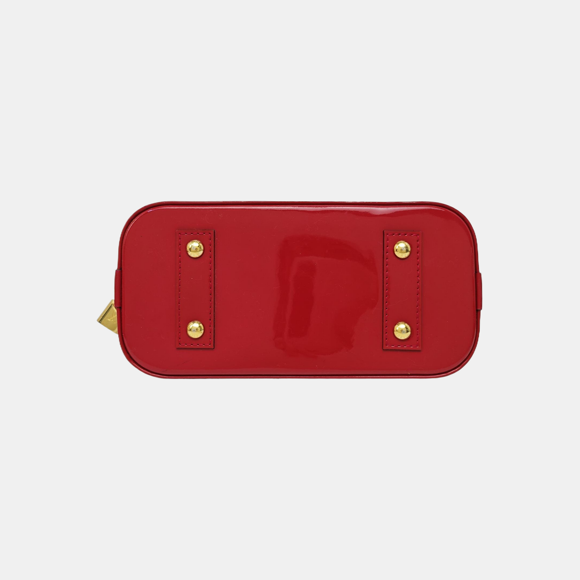 ALMA BB Monogram Patent Leather Red