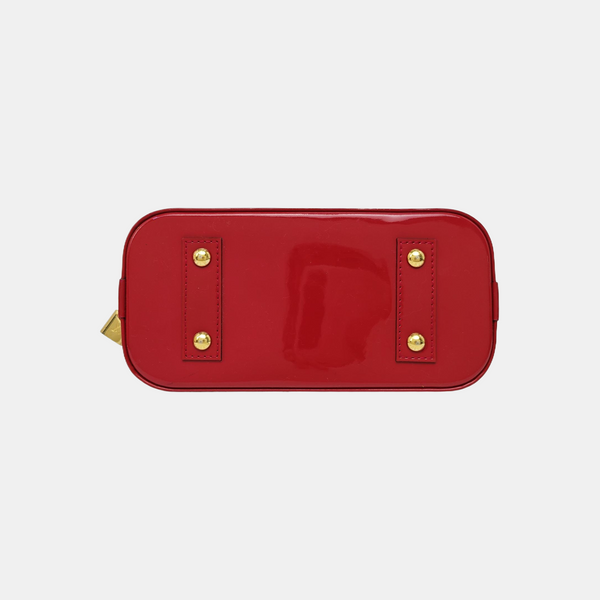 ALMA BB Monogram Patent Leather Red
