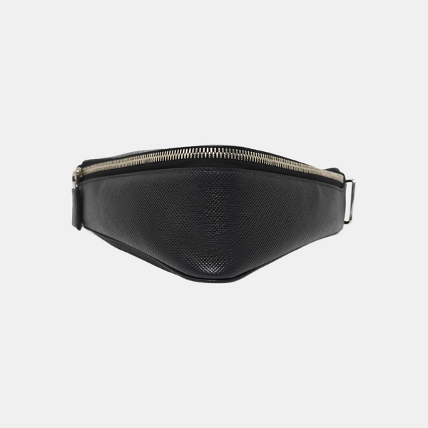 Triangle Saffiano Calfskin Black