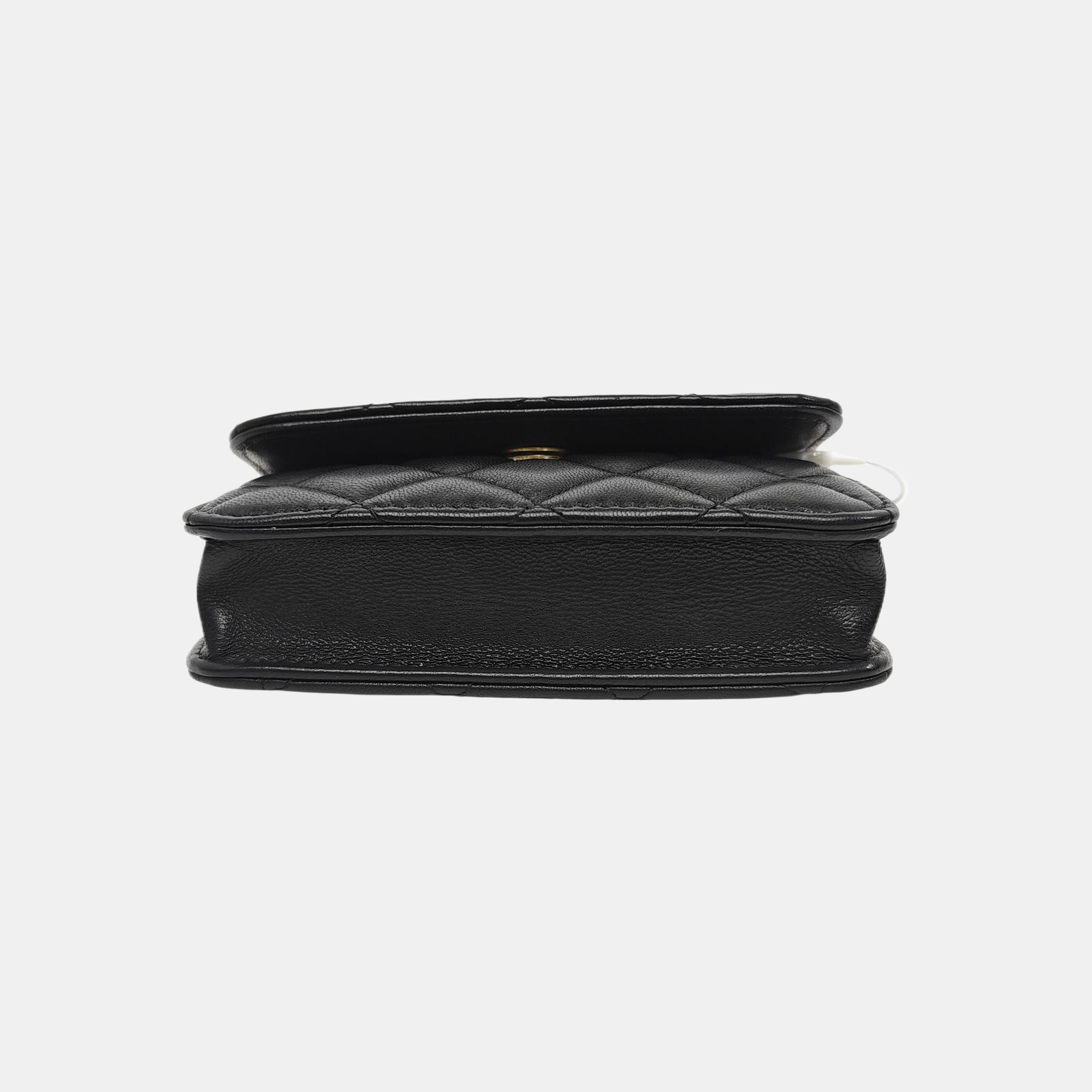 Quilted Lambskin Shoulder Bag Black