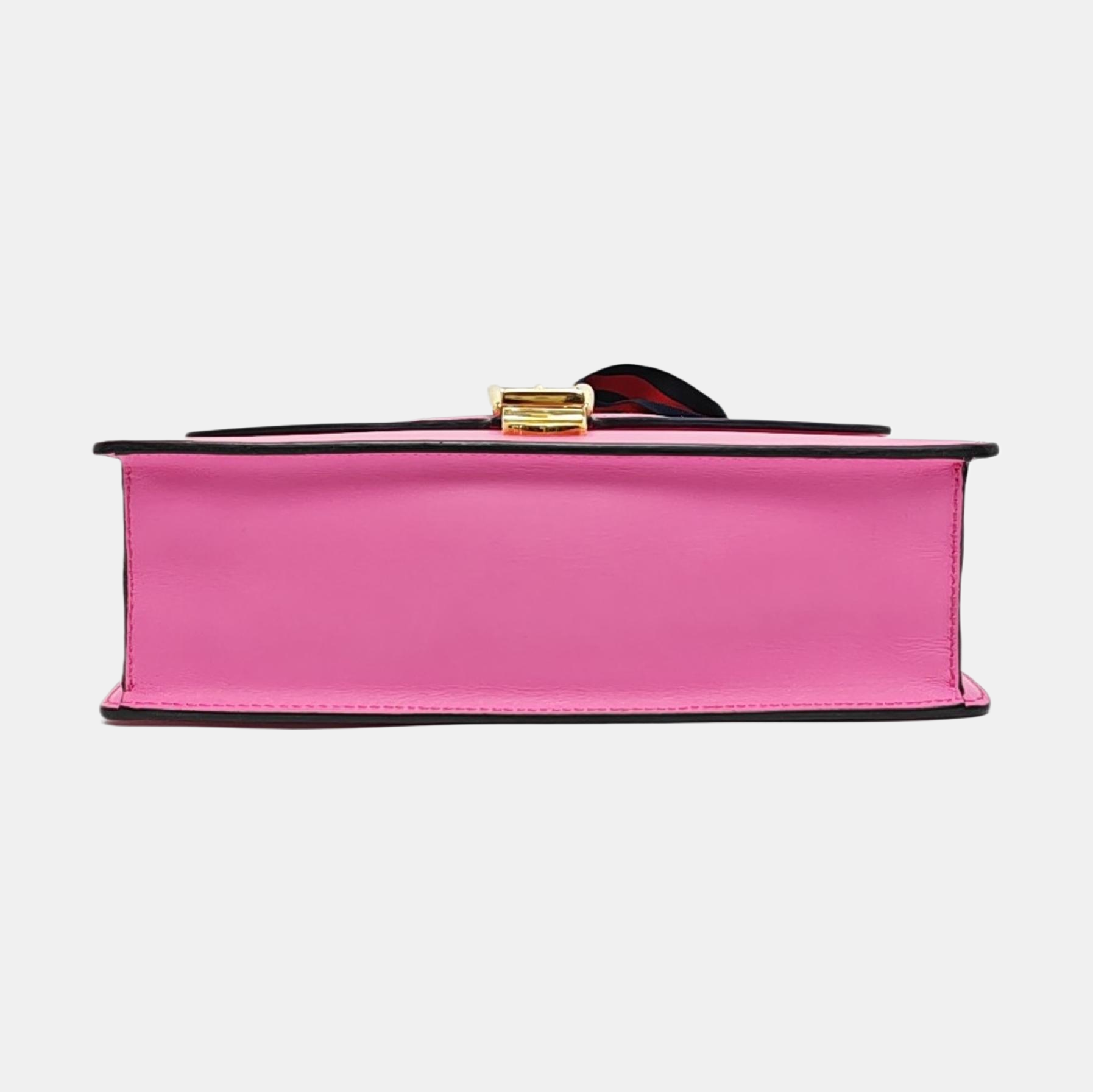 Authenticated pre-owned  Sylvie Small Calfskin Pink - Shoulder Bag at Looply