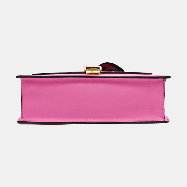 Authenticated pre-owned  Sylvie Small Calfskin Pink - Shoulder Bag at Looply