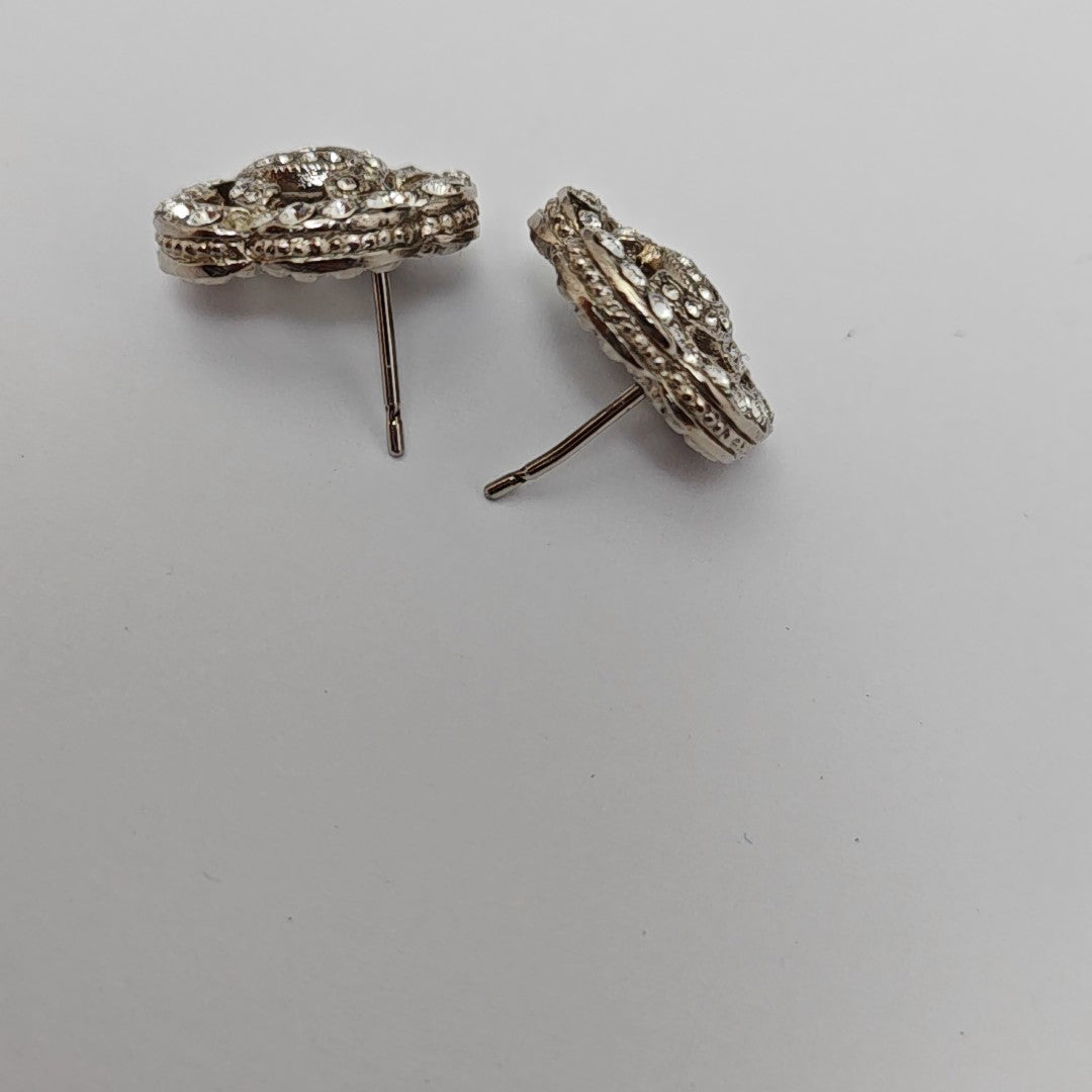 Metal Silver Stud Earrings