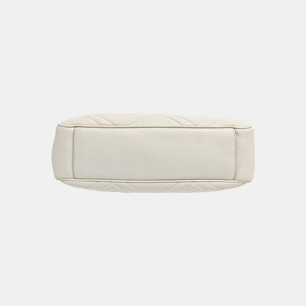 GG Marmont Medium Quilted Calfskin White