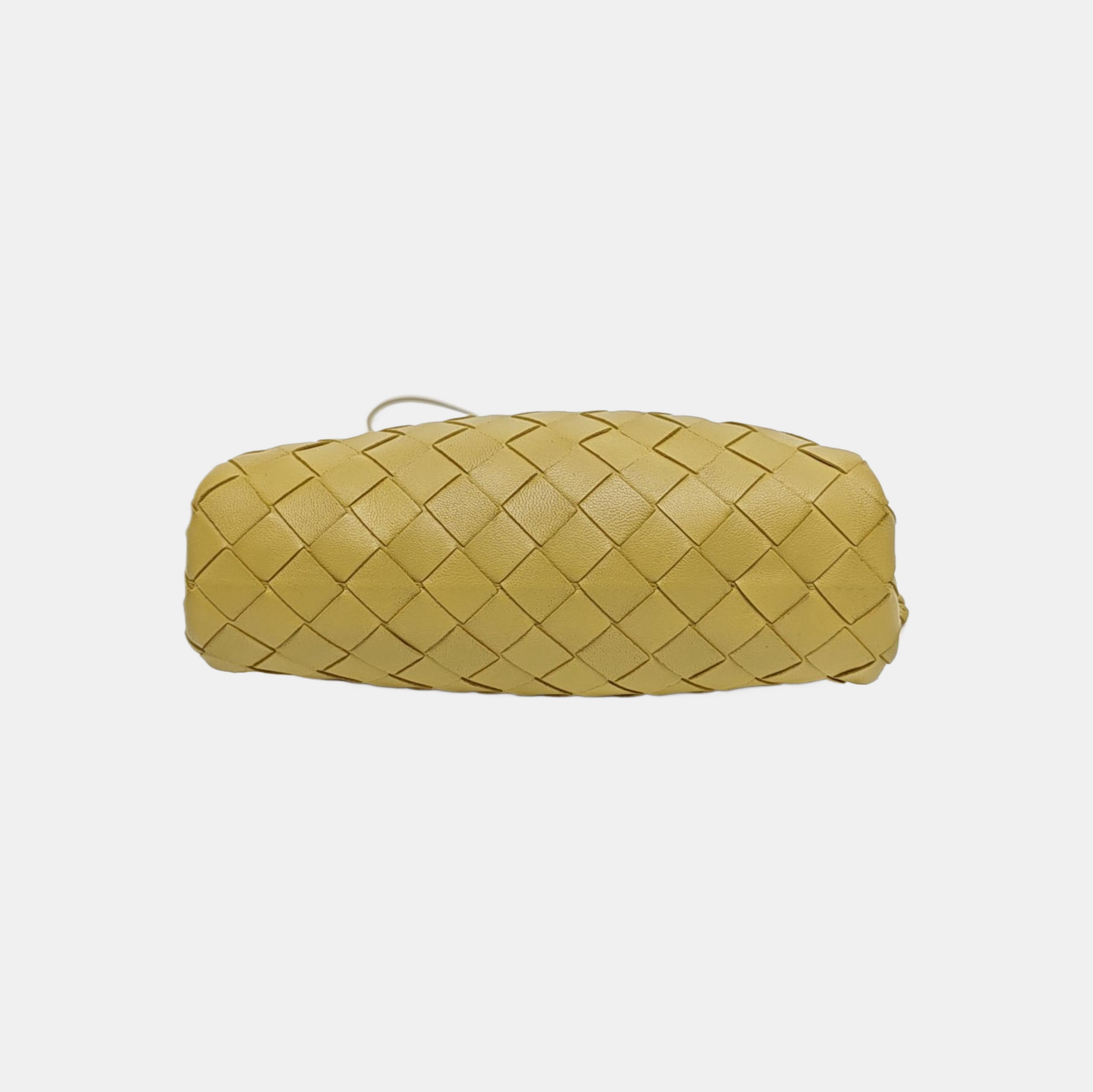 Authenticated pre-owned  The Pouch Mini Lambskin Yellow - Crossbody Bag at Looply
