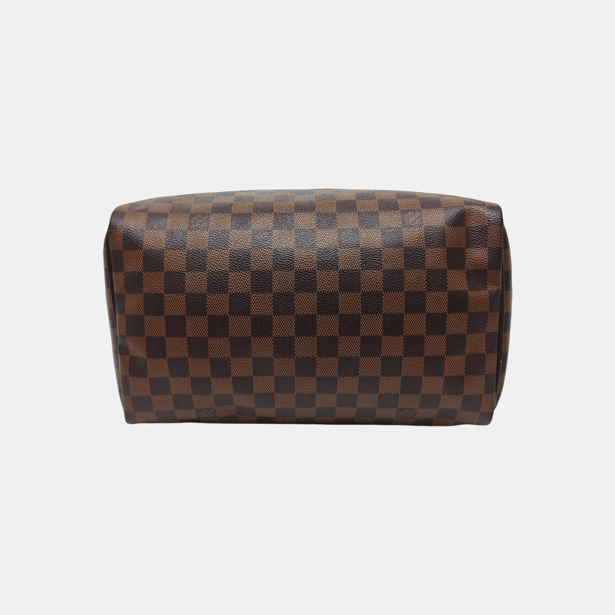 SPEEDY 30 Damier Ebene Coated Canvas Brown