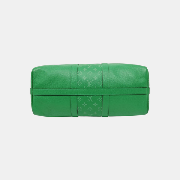 KEEPALL 45 Monogram Coated Canvas Green