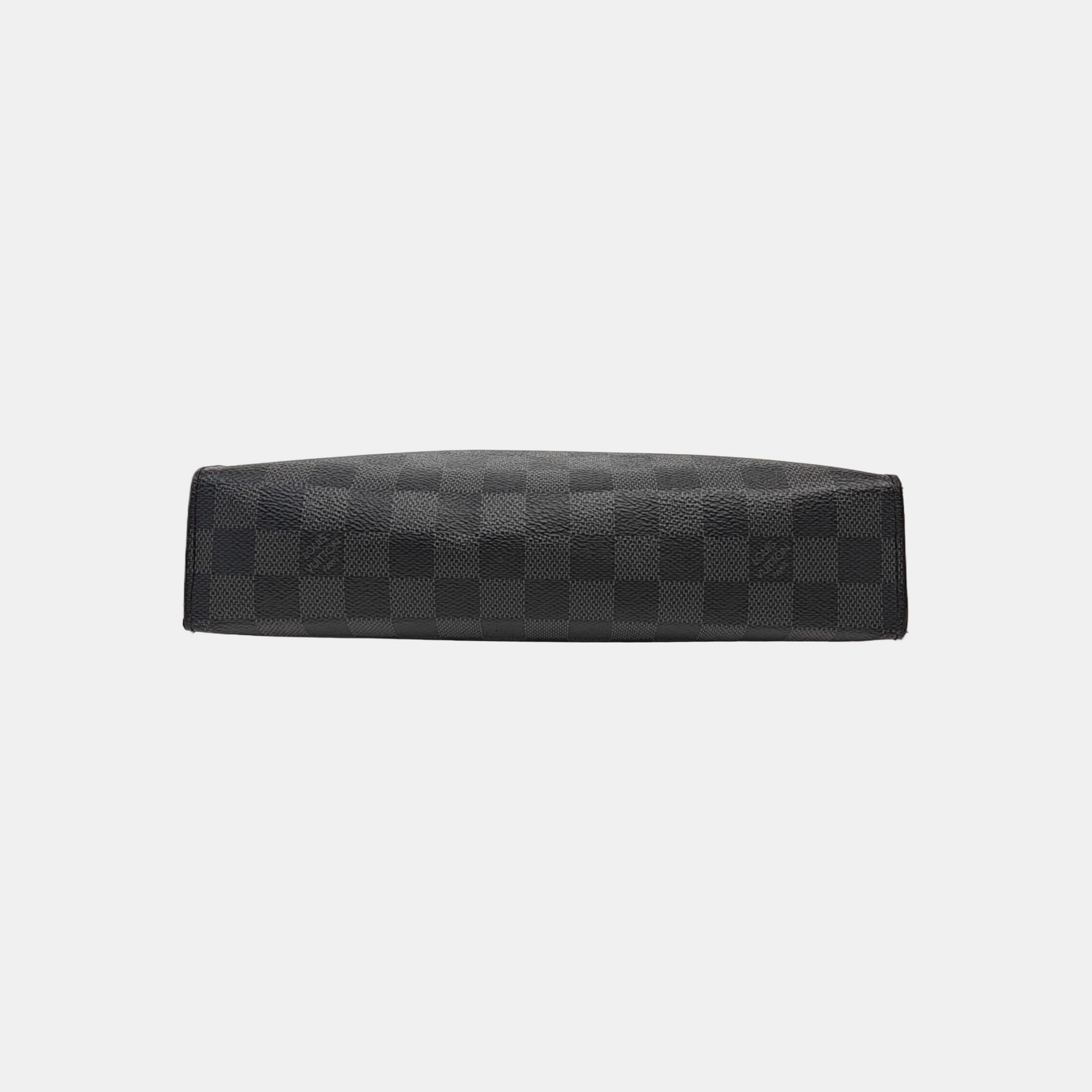 Pochette Voyag MM Damier Graphite Coated Canvas Gray