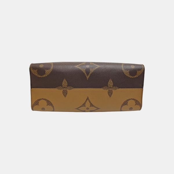 ONTHEGO MM Monogram Coated Canvas Brown