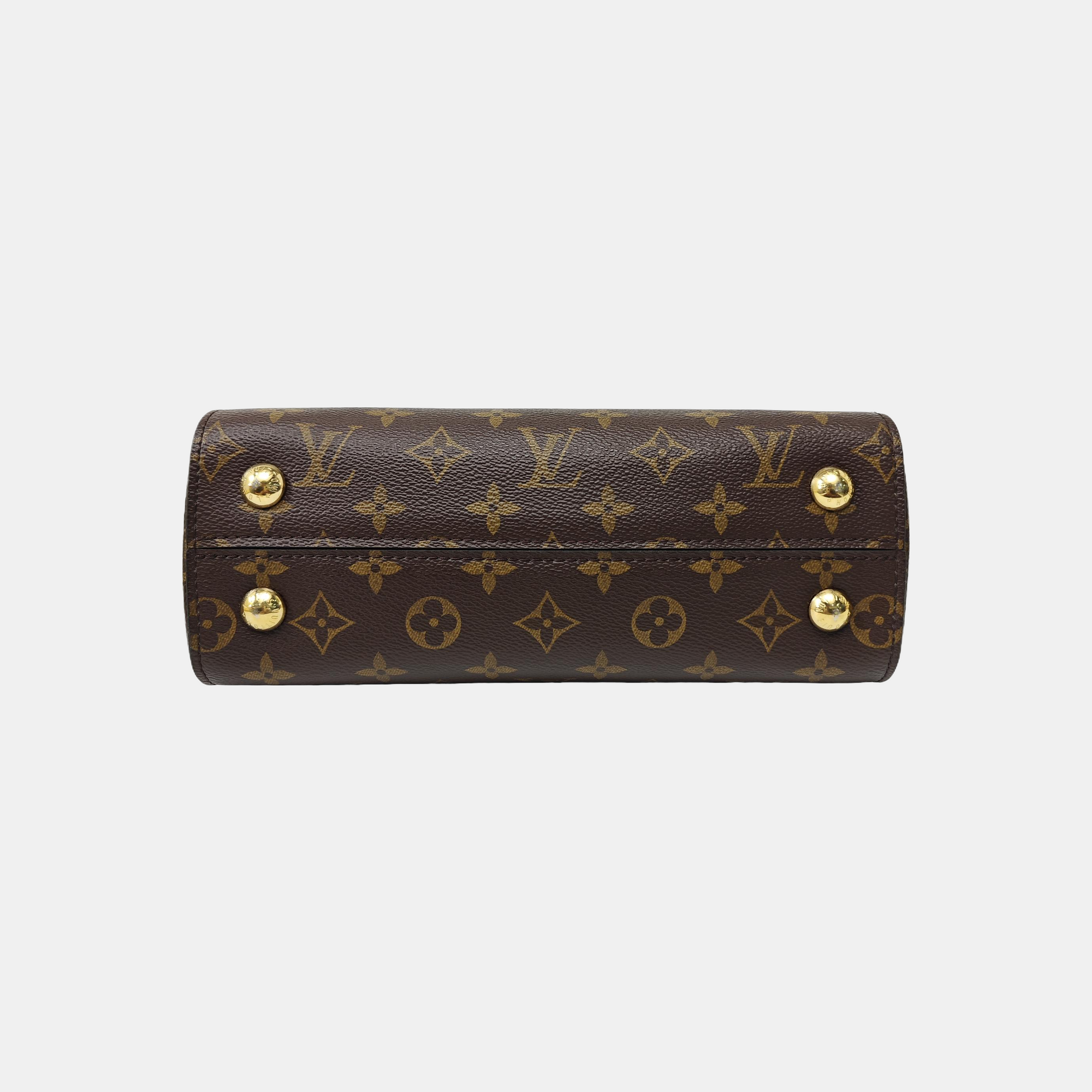 CLUNY PM Monogram Coated Canvas Brown
