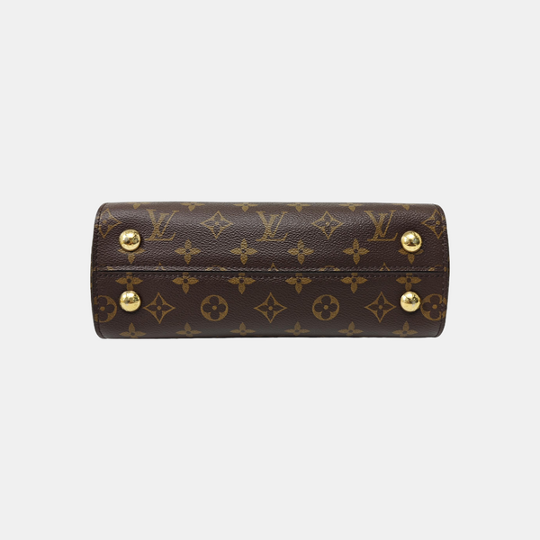 CLUNY PM Monogram Coated Canvas Brown