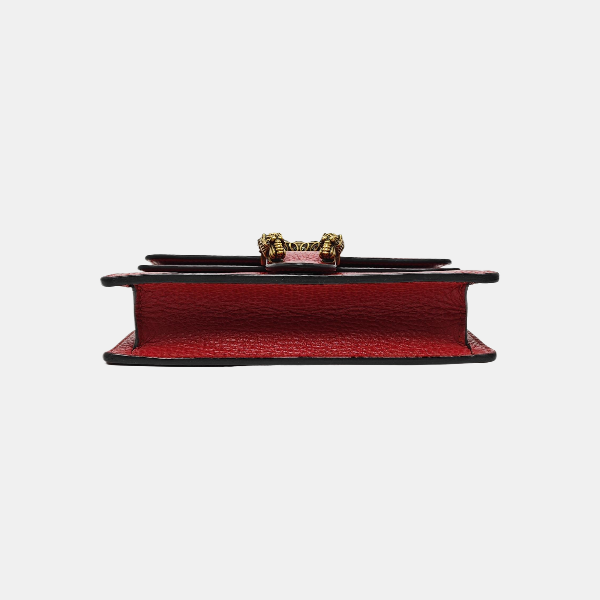 Dionysus Super Mini Calfskin Red
