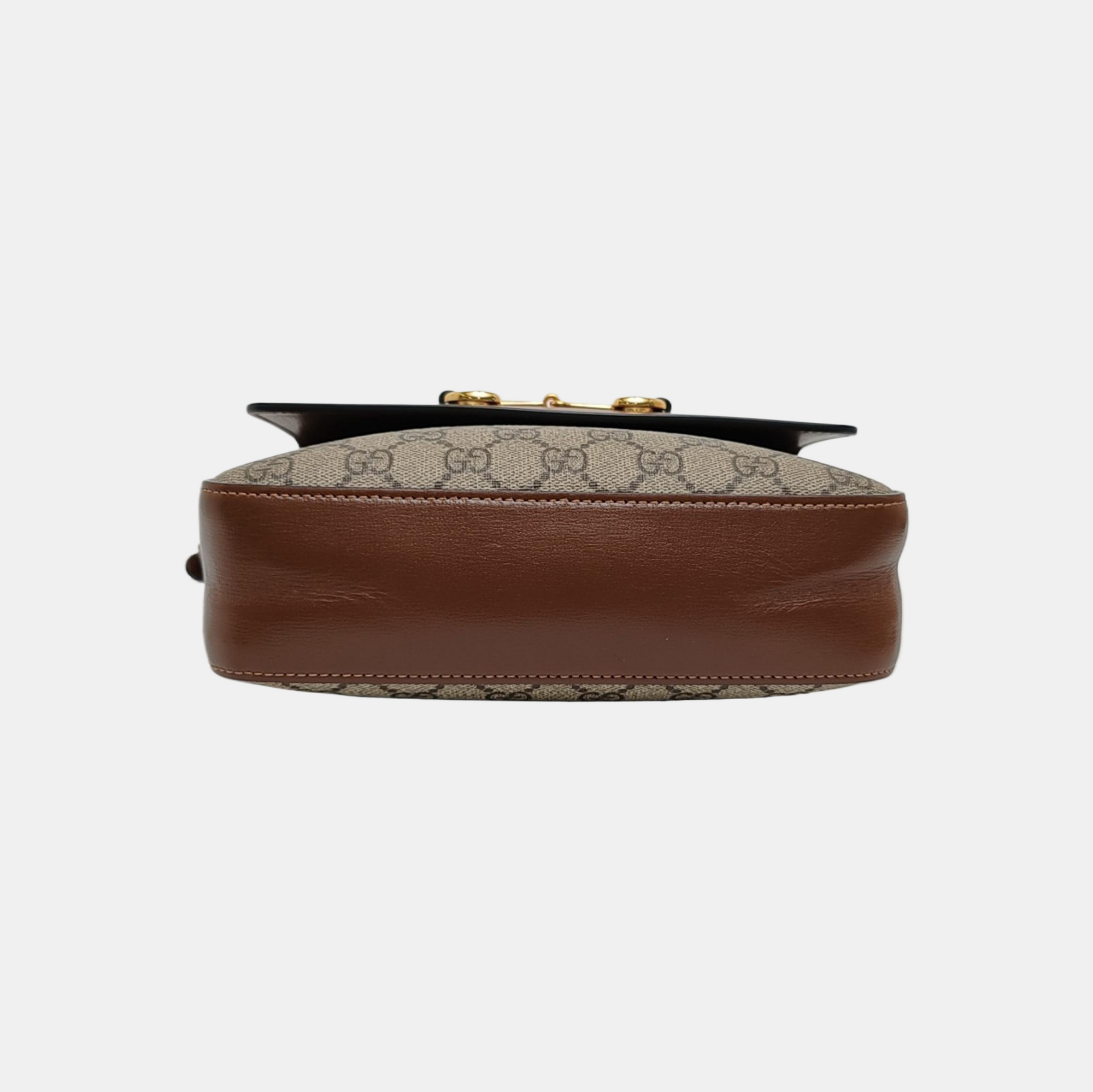 Horsebit 1955 Small Coated Canvas Beige