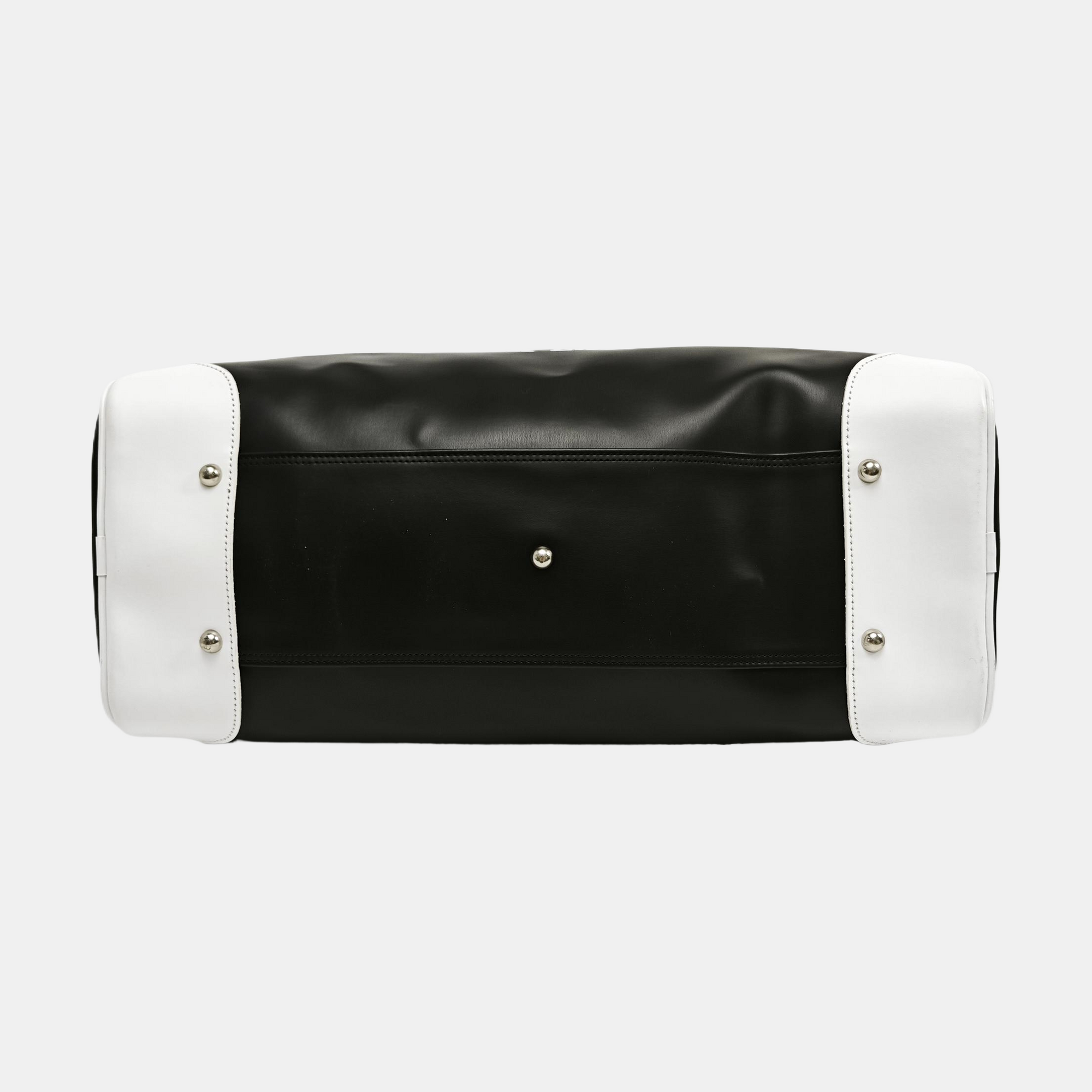 Leather Top Handle Bag Black