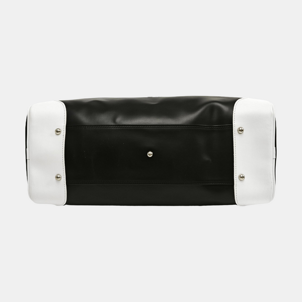 Leather Top Handle Bag Black