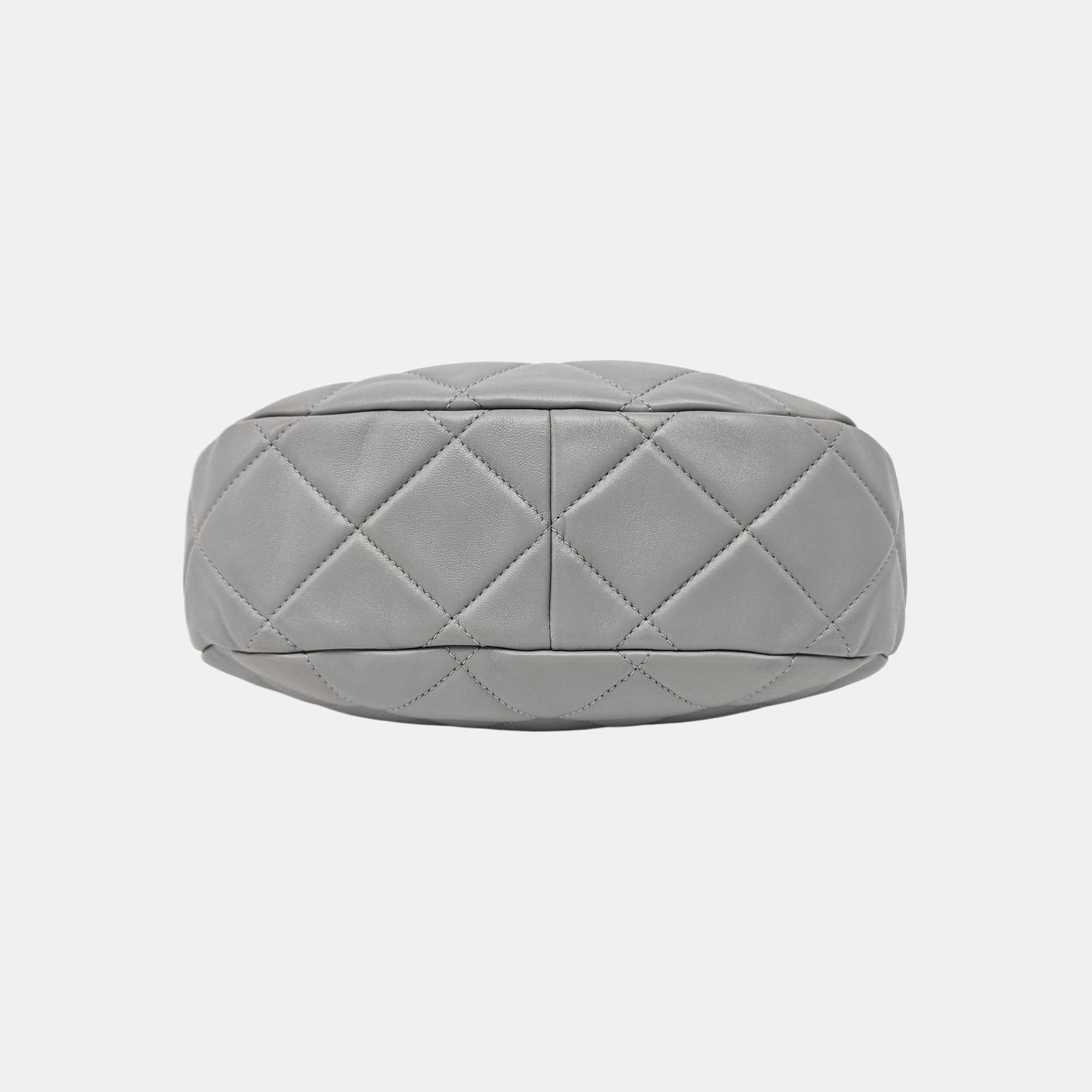 Quilted Lambskin Shoulder Bag Gray