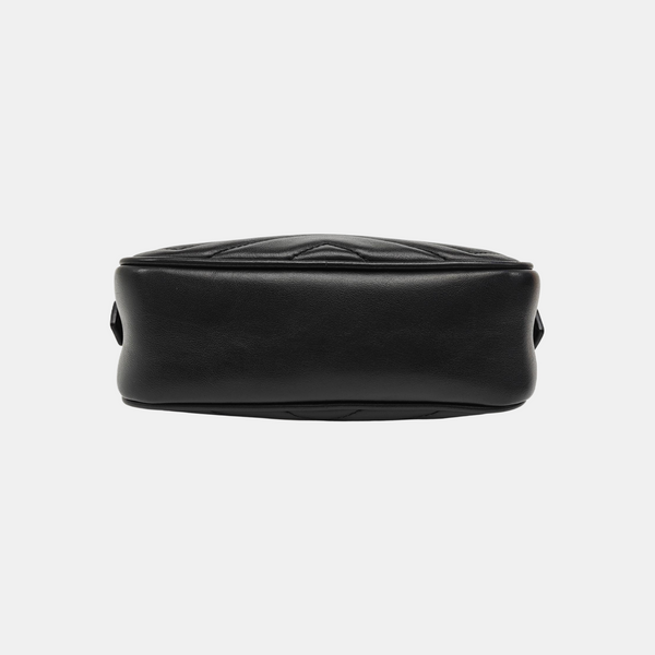 GG Marmont Mini Quilted Calfskin Black