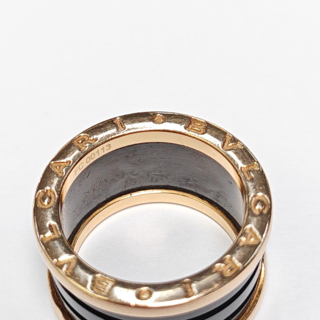 B.ZERO1 18k Rose Gold Ring EU 52