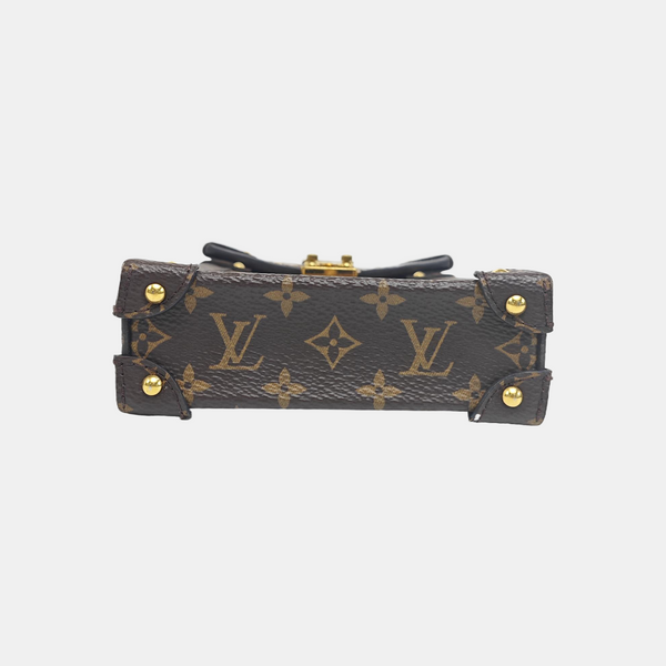 TRUNK Monogram Coated Canvas Brown