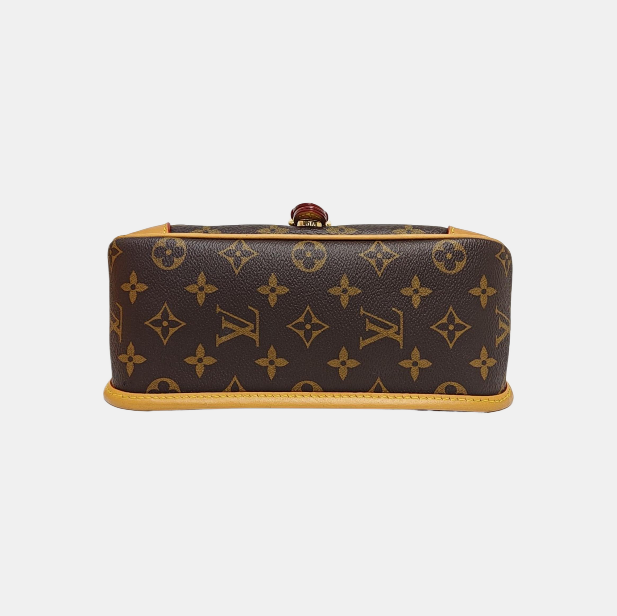 DIANE Monogram Coated Canvas Brown