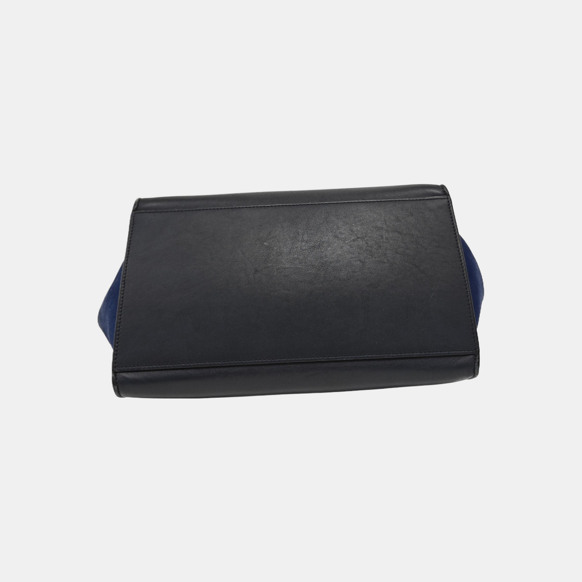 TRAPEZE Medium Calfskin Blue