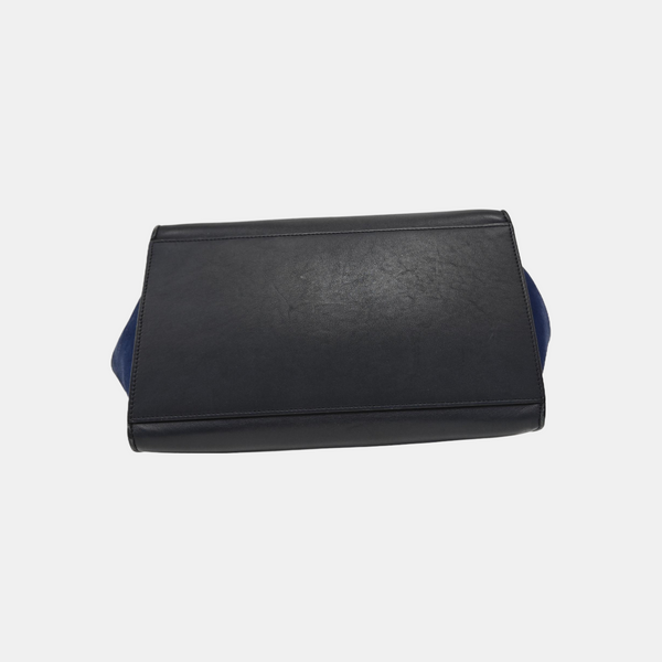 TRAPEZE Medium Calfskin Blue