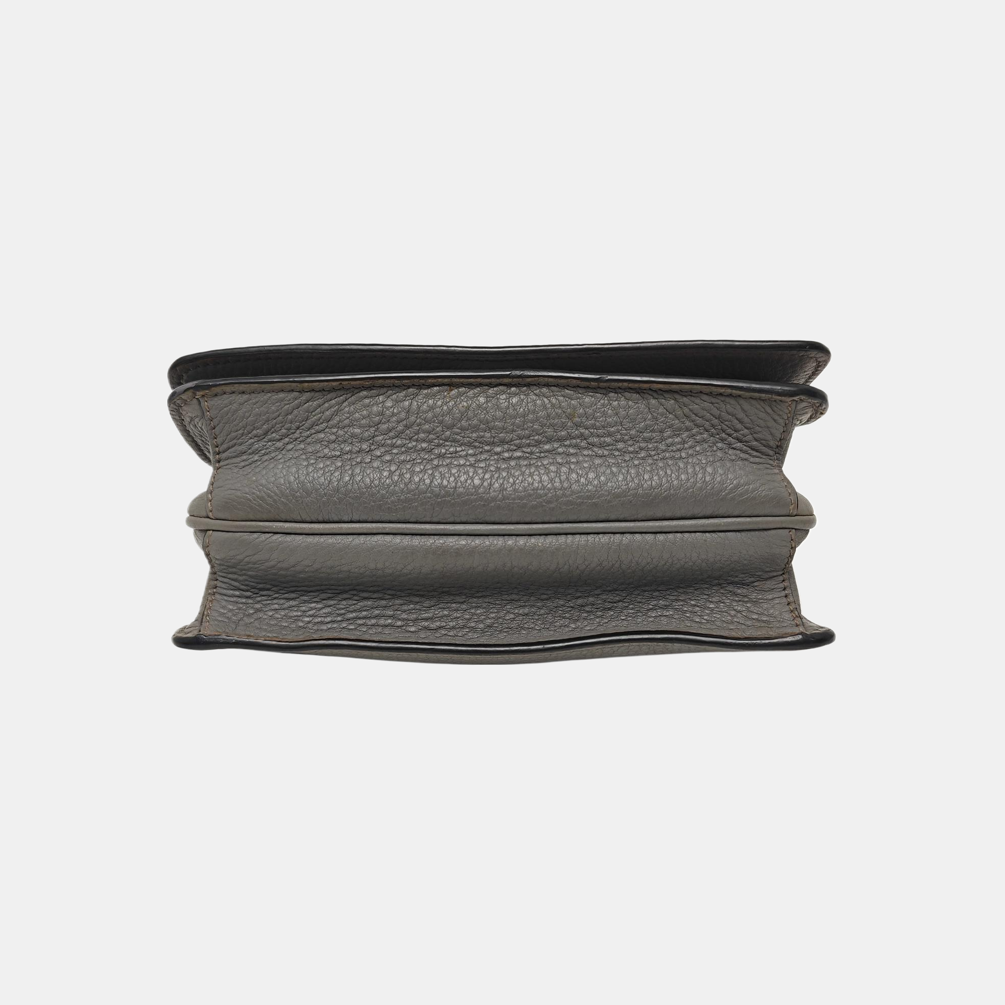 Calfskin Shoulder Bag Gray