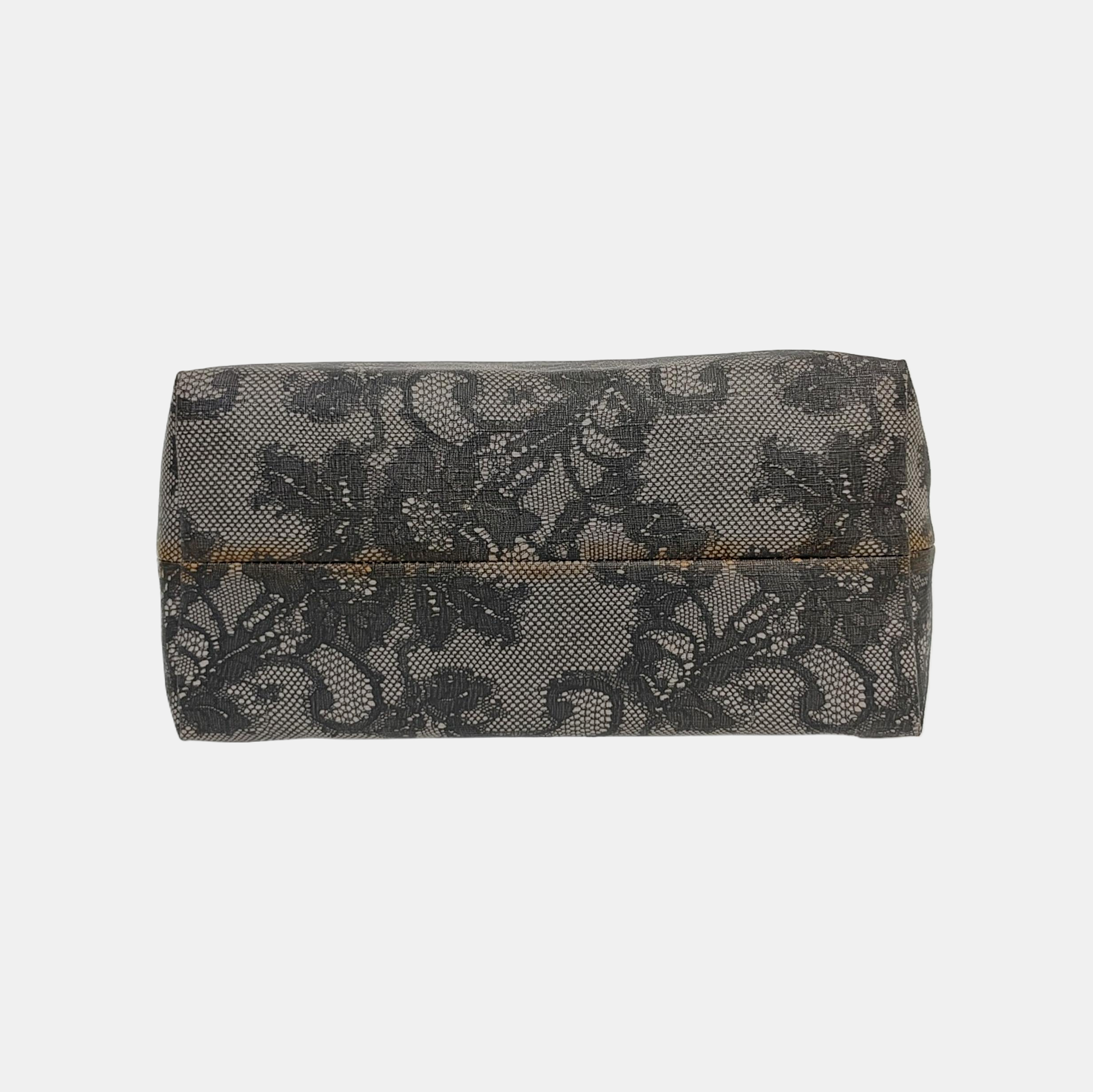 Coated Canvas Tote Bag Black