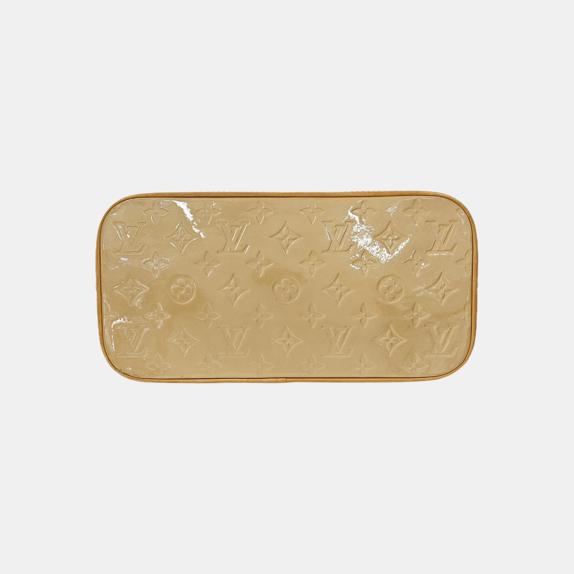 HOUSTON Monogram Patent Leather Beige