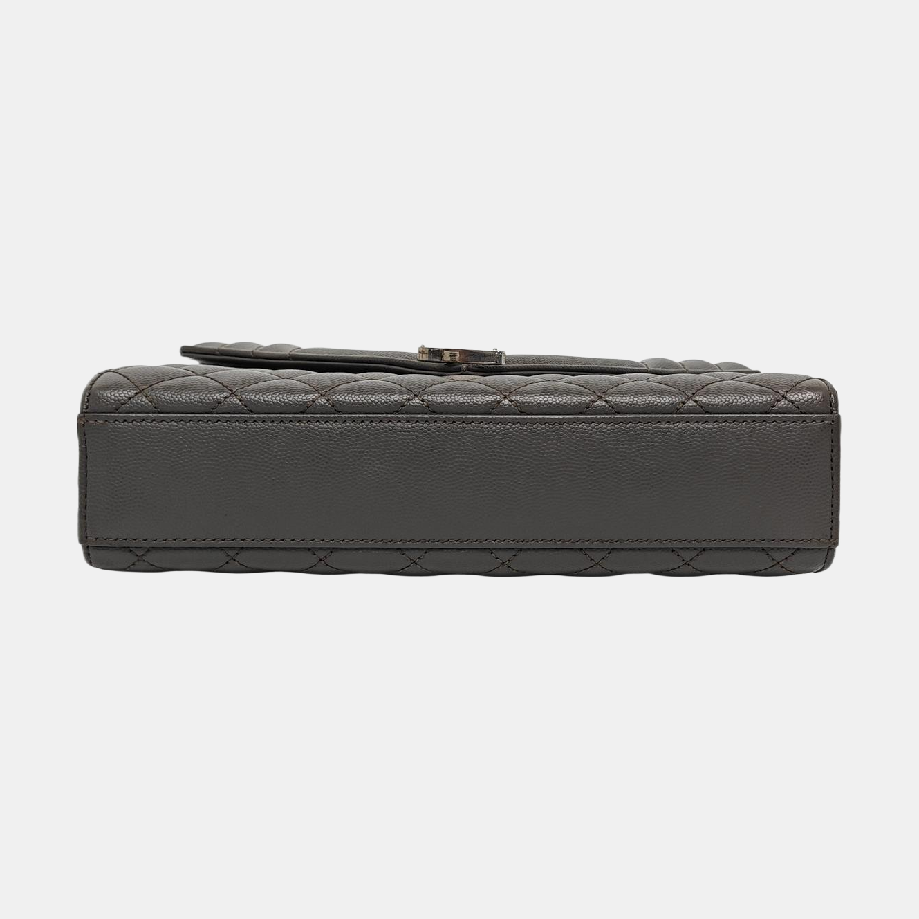 Authenticated pre-owned  ENVELOPE Medium Quilted Calfskin Gray - Shoulder Bag at Looply