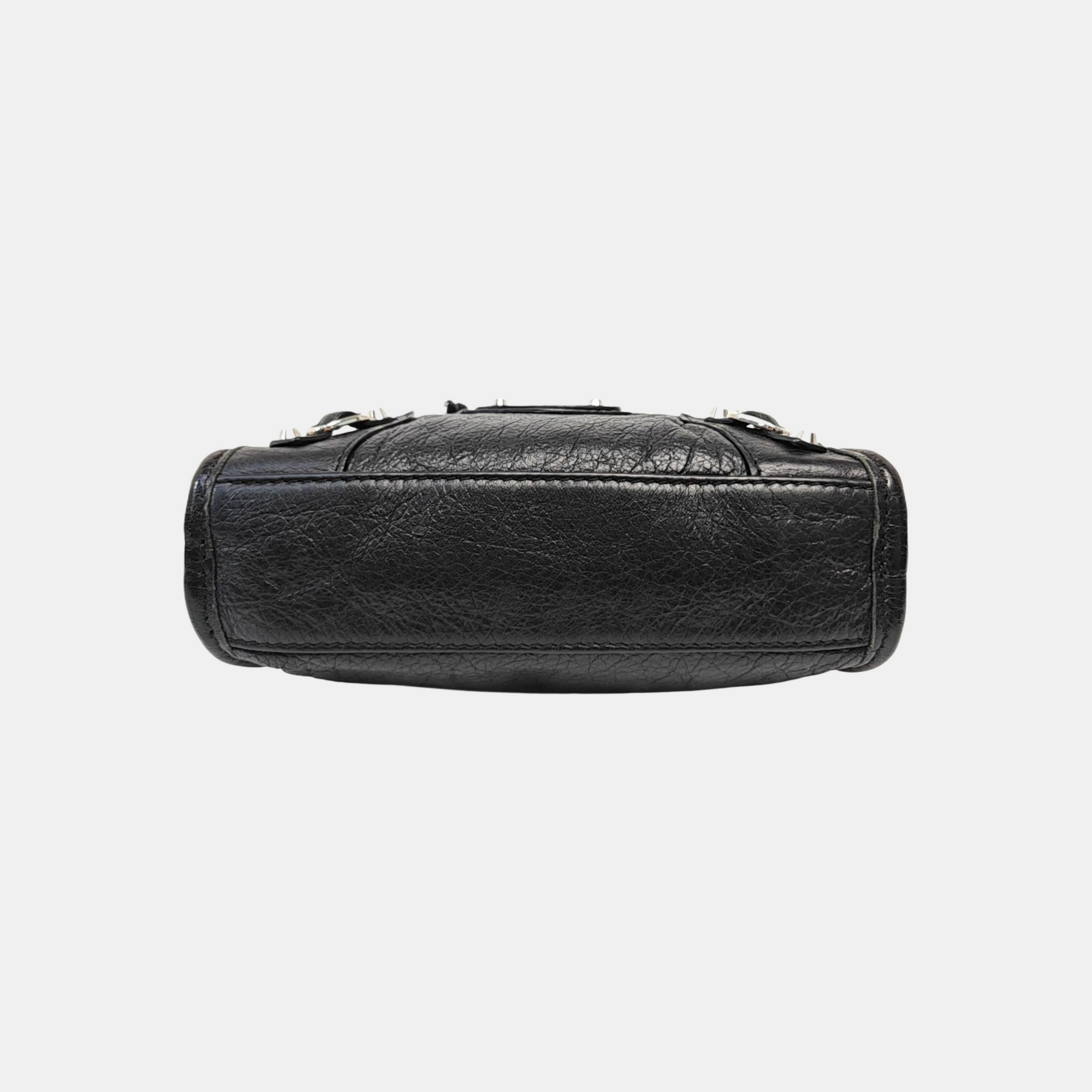 Classic Metallic Edge City Calfskin Black