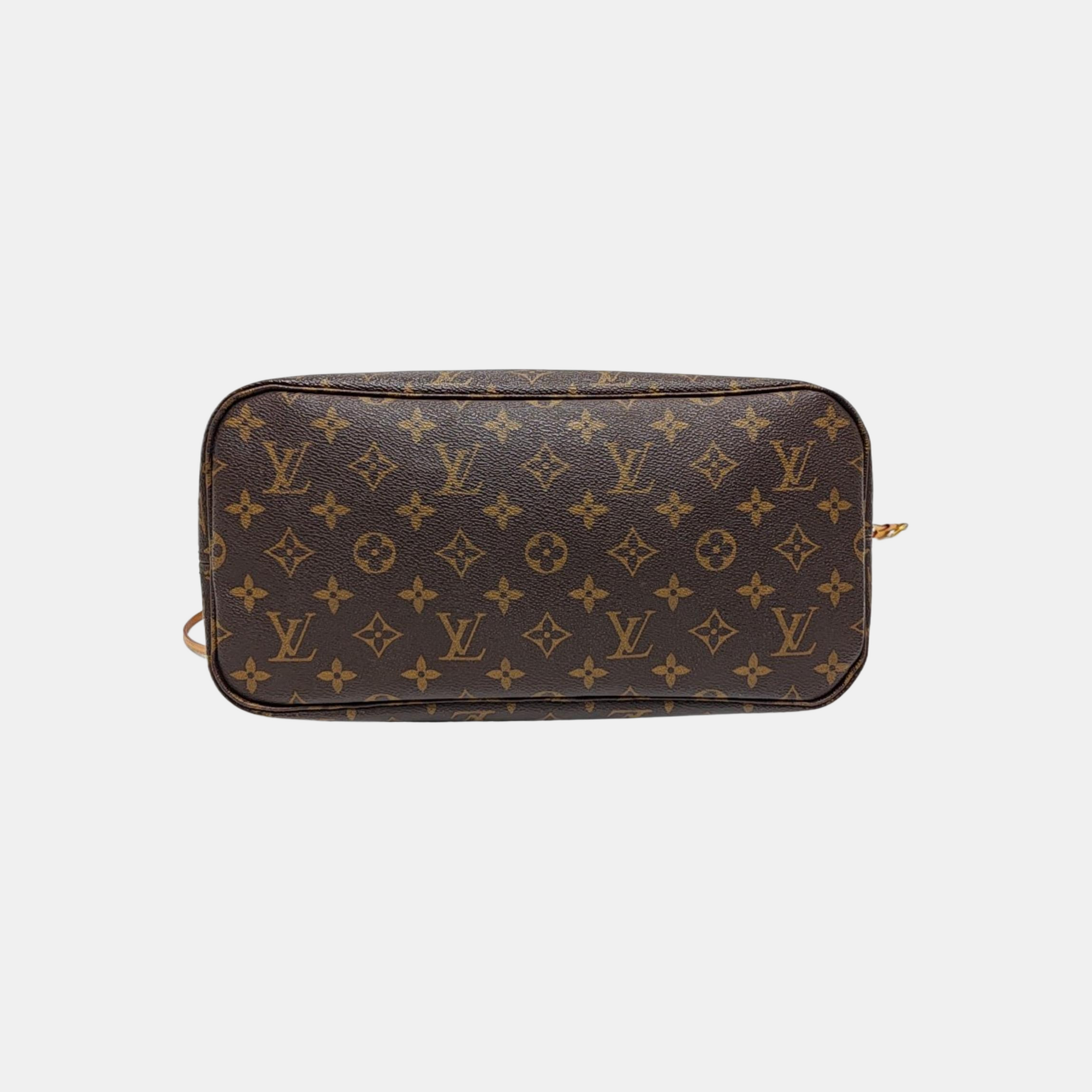 NEVERFULL MM Monogram Coated Canvas Brown