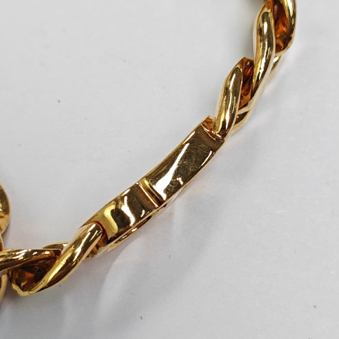 CD Icon Metal Gold Necklace