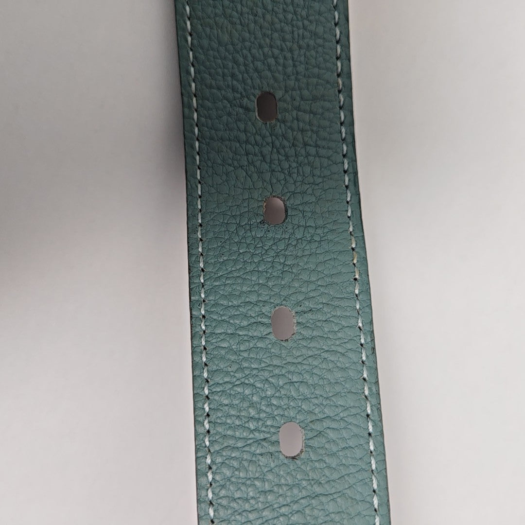 Leather Belt Blue