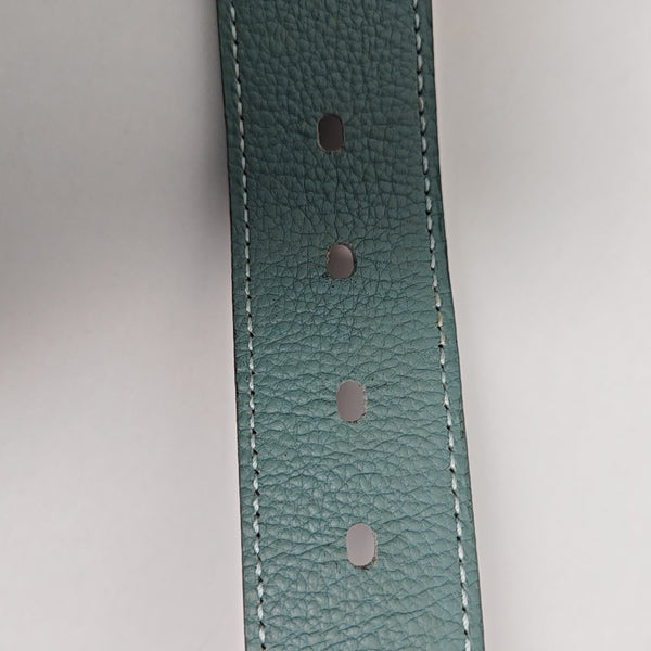 Leather Belt Blue