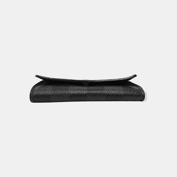 Damier Graphite Coated Canvas Key Pouch Gray