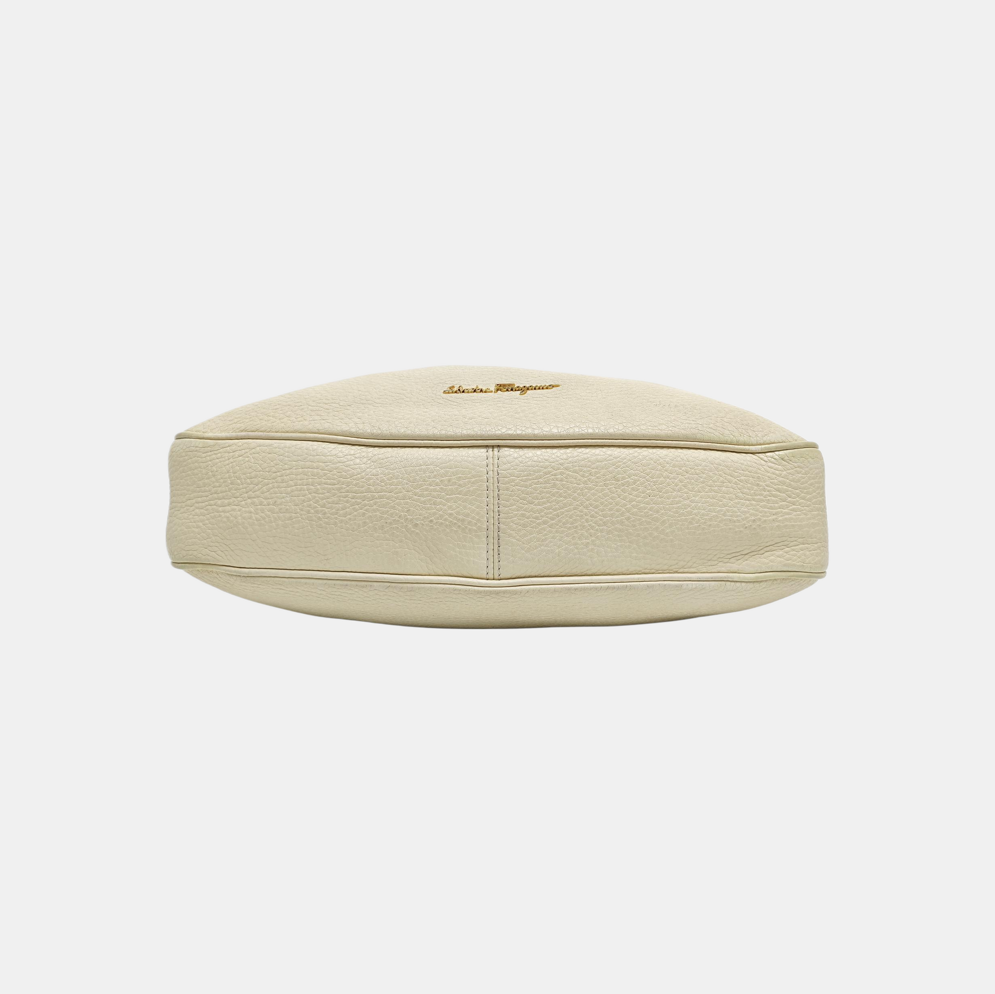 Leather Shoulder Bag White
