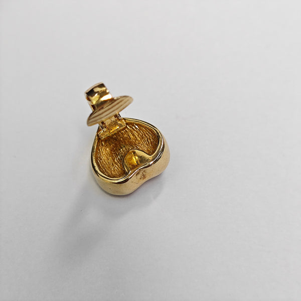 Metal Gold Clip On Earrings