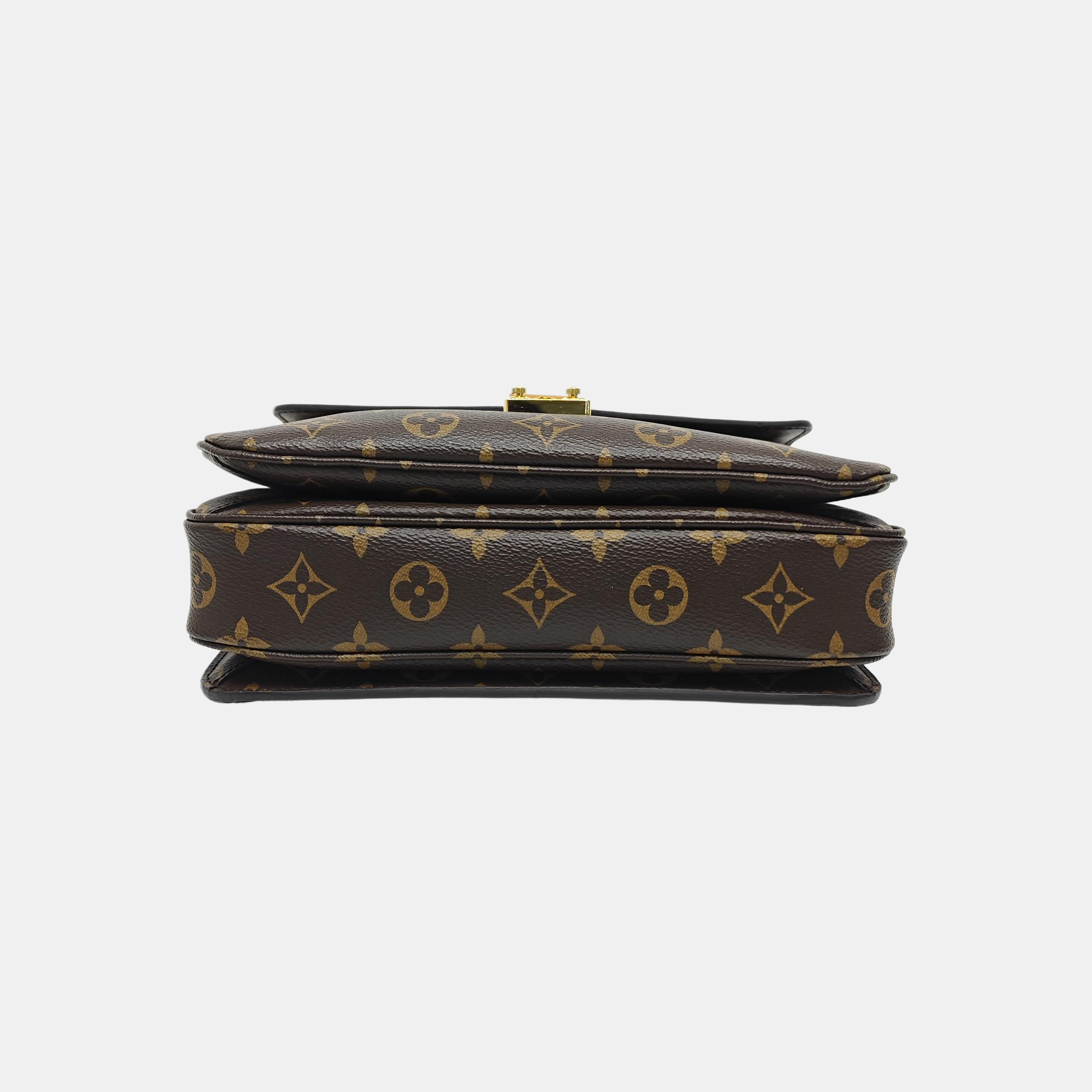 MÉTIS MM Monogram Coated Canvas Brown