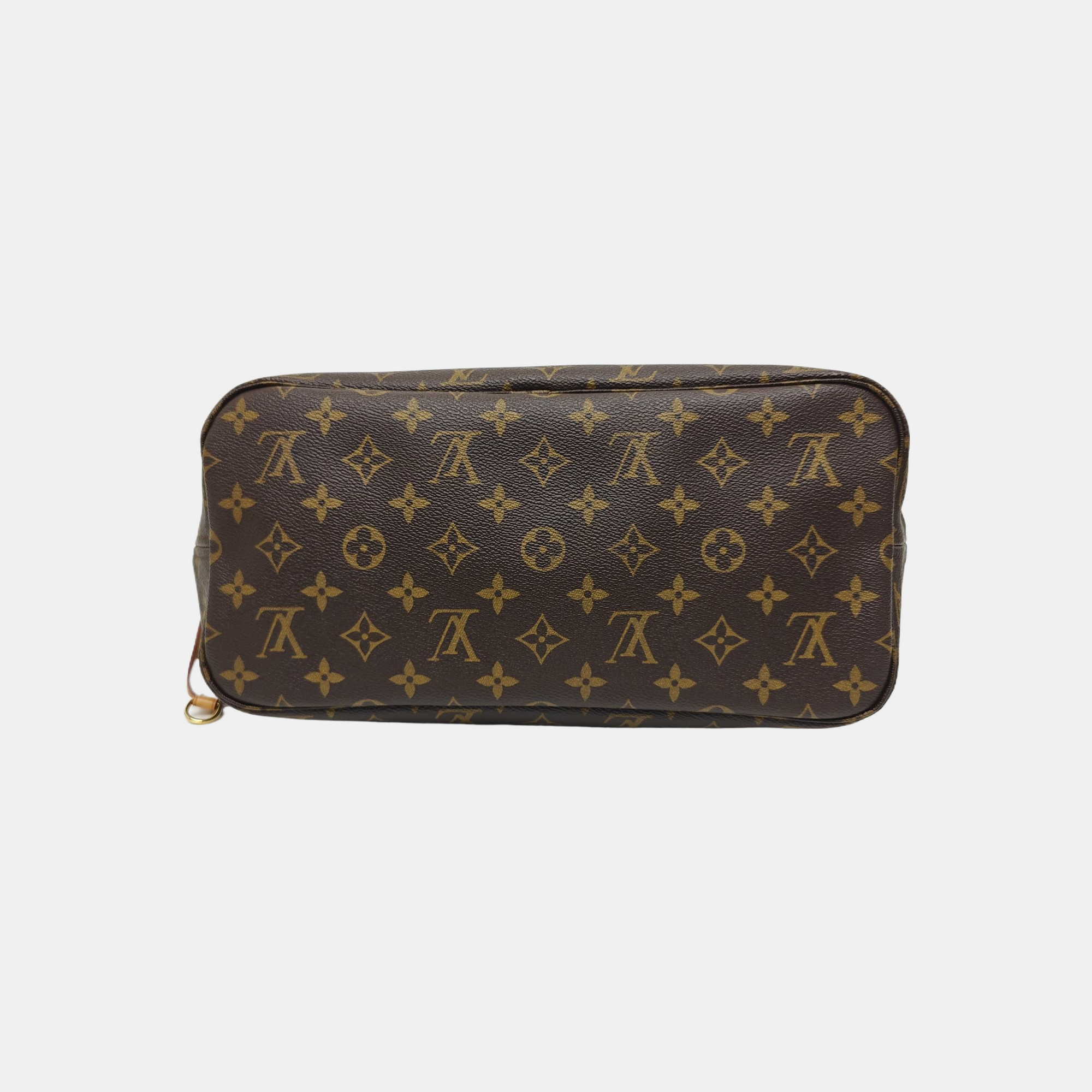 NEVERFULL MM Monogram Coated Canvas Brown