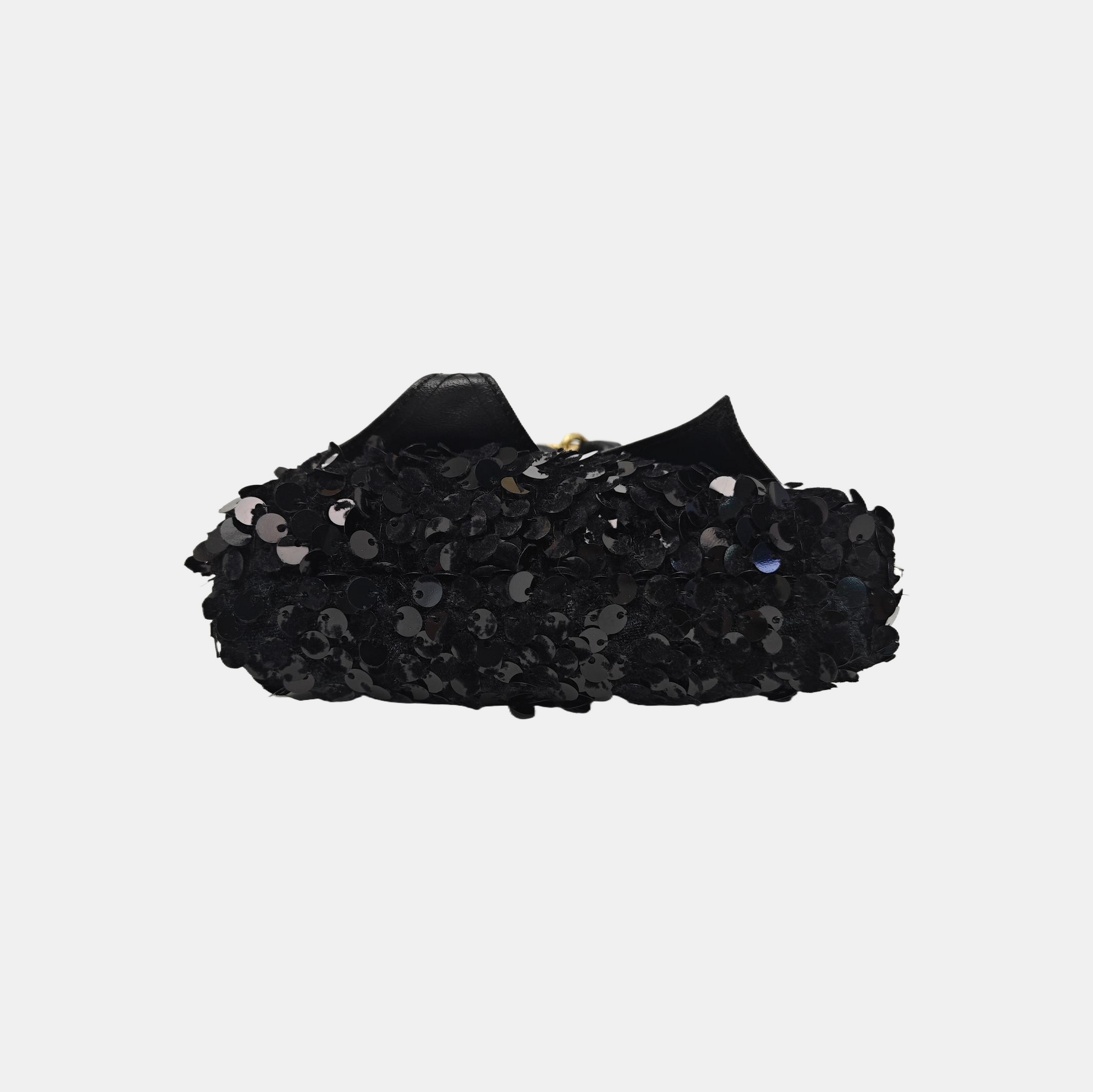 Wool Shoulder Bag Black