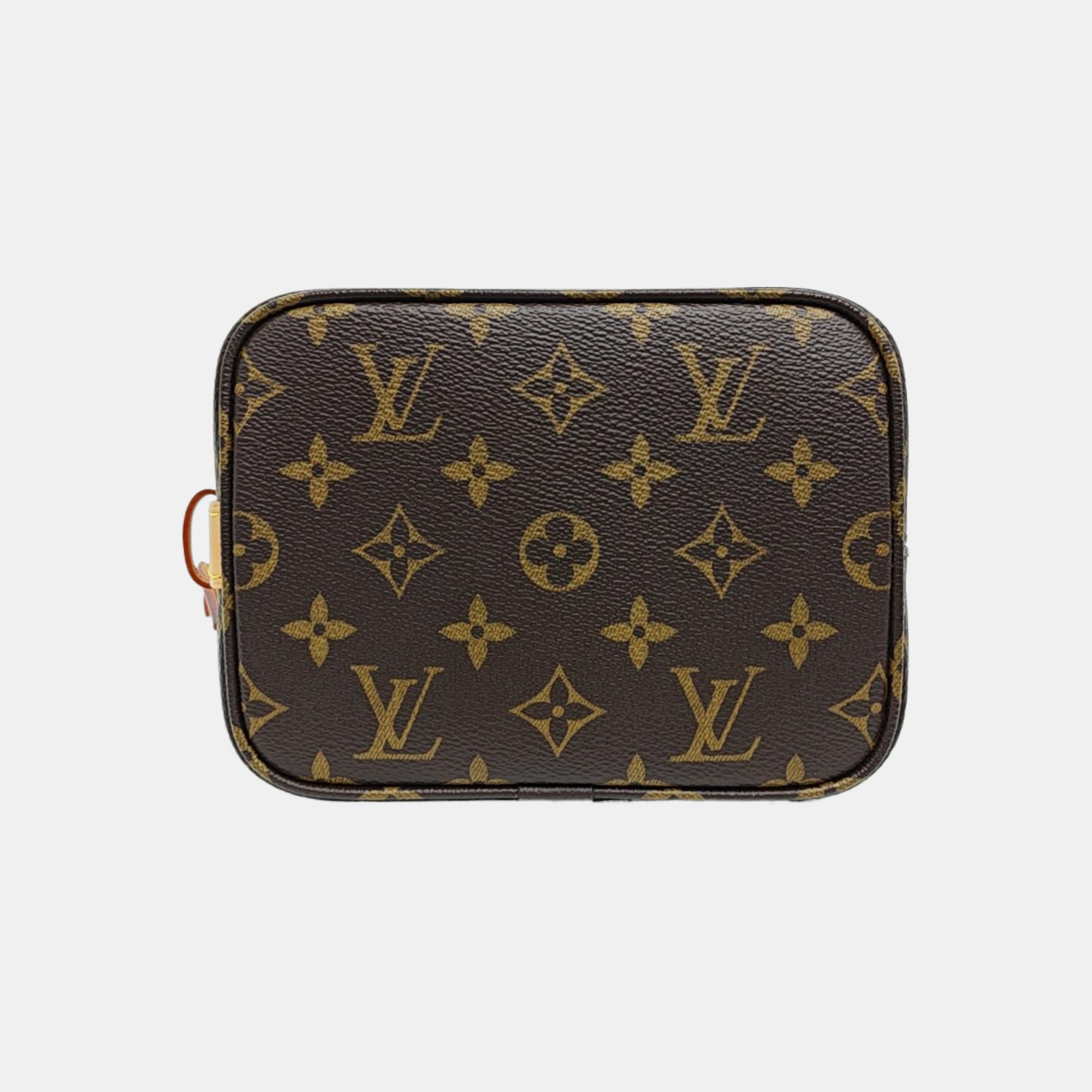 ALL IN Monogram Coated Canvas Brown